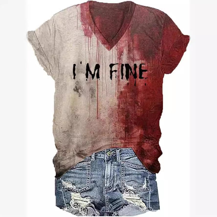 "I AM FINE" Art Blooded T-Shirt