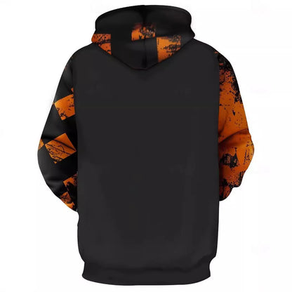 New Men's Hooded Sweater 3D Printed Long Sleeve