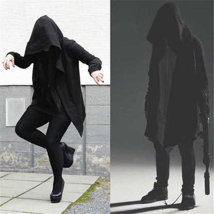 Mid-length Hoodie Cape Cloak