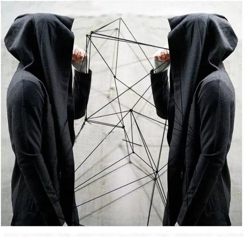 Mid-length Hoodie Cape Cloak