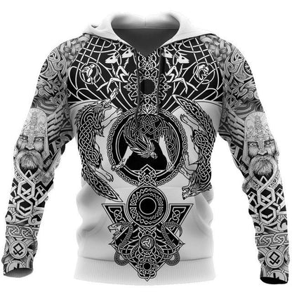 3D Graphics Pullover Zipper Hoodie