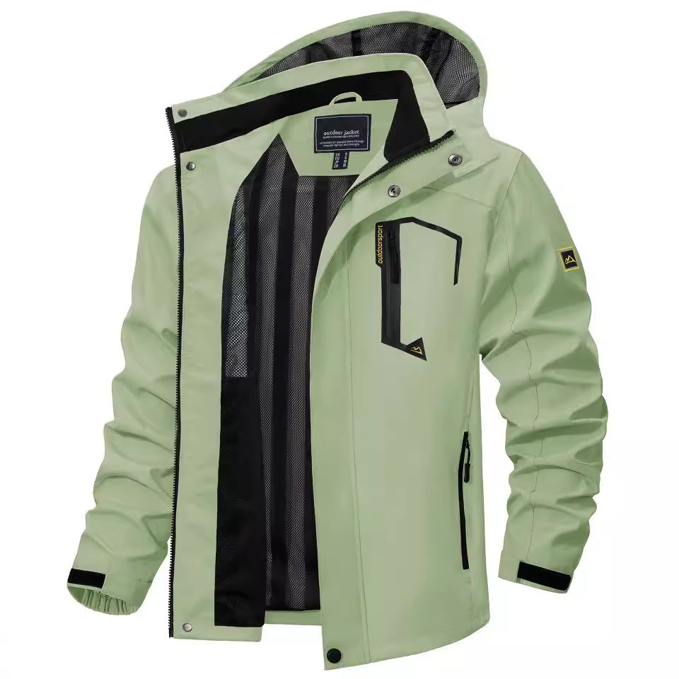 New Casual Fall Men's Long Sleeve Hooded Jacket Coat